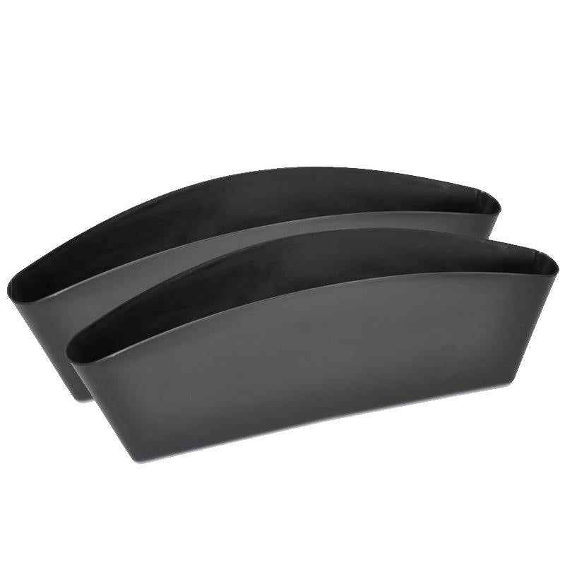 Pair of black car seat gap storage boxes