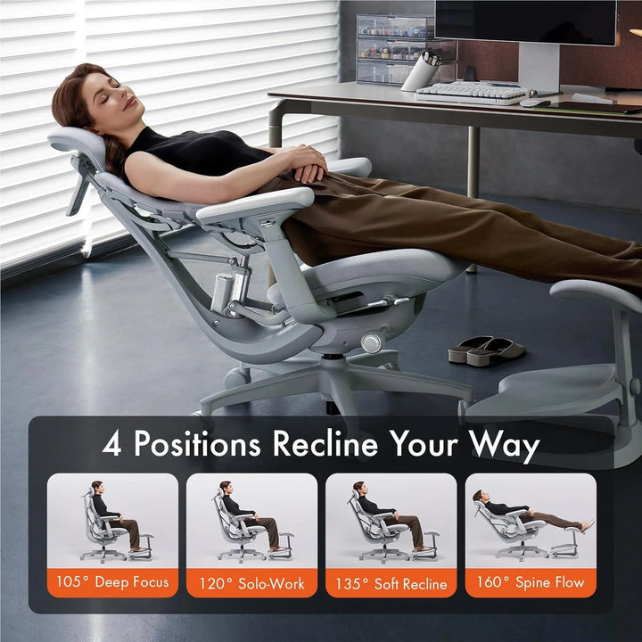 Smart Dynamic Ergonomic Chair (Space Grey)